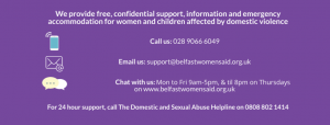Belfast & Lisburn Women's Aid contact info